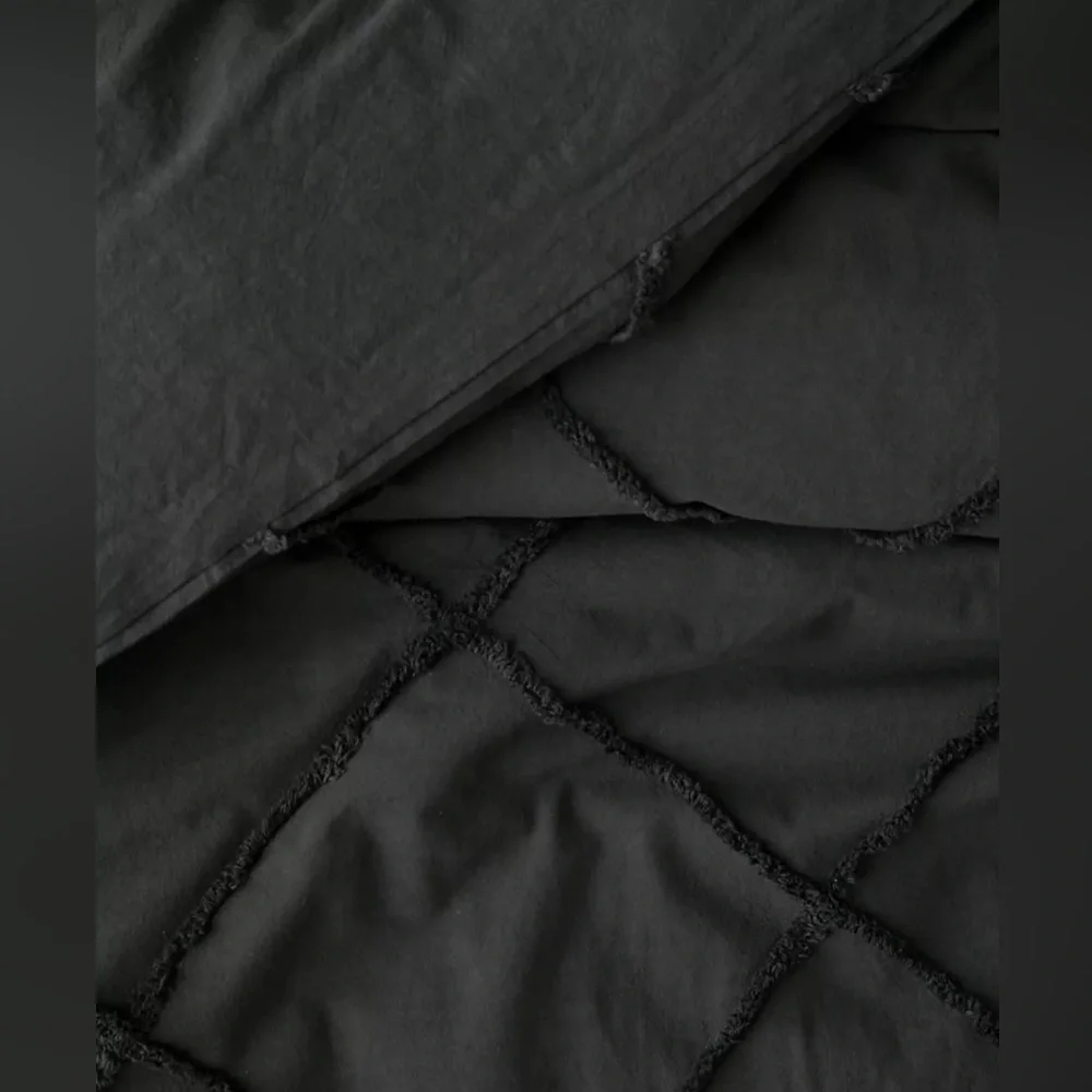 Urban Outfitters Crisscross Tufted Cotton Duvet Cover